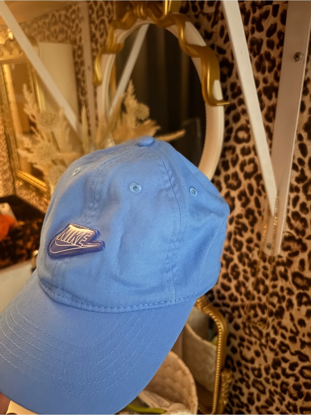 Nike Light Blue Kids Adjustable Cap with Logo Patch